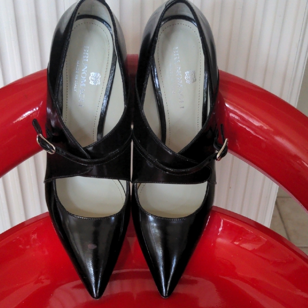 Bruno Magli Black Patent Heels